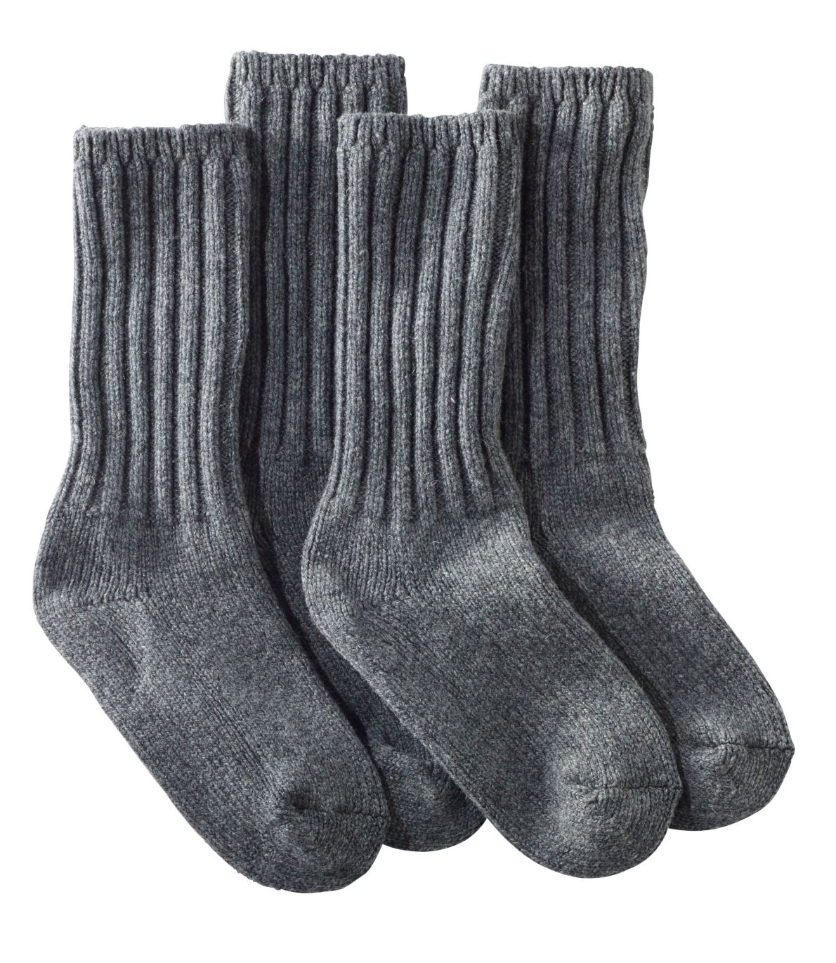 Adults' Merino Wool Ragg Socks, 10" Two-Pack