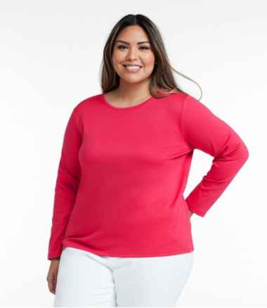 Buy Aksbgg Womens Plus Size Tunic V-Neck Long Sleeve T-Shirt Casual Slimming  Tops, Red, X-Large Plus at