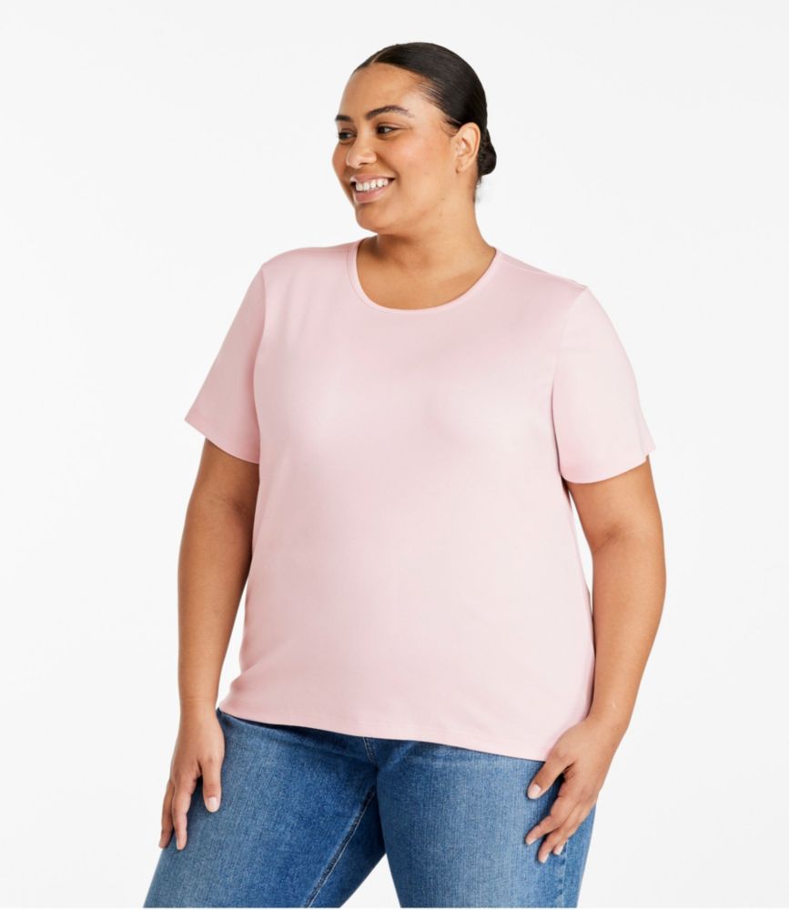 Women's Pima Cotton Tee, Short-Sleeve Crewneck