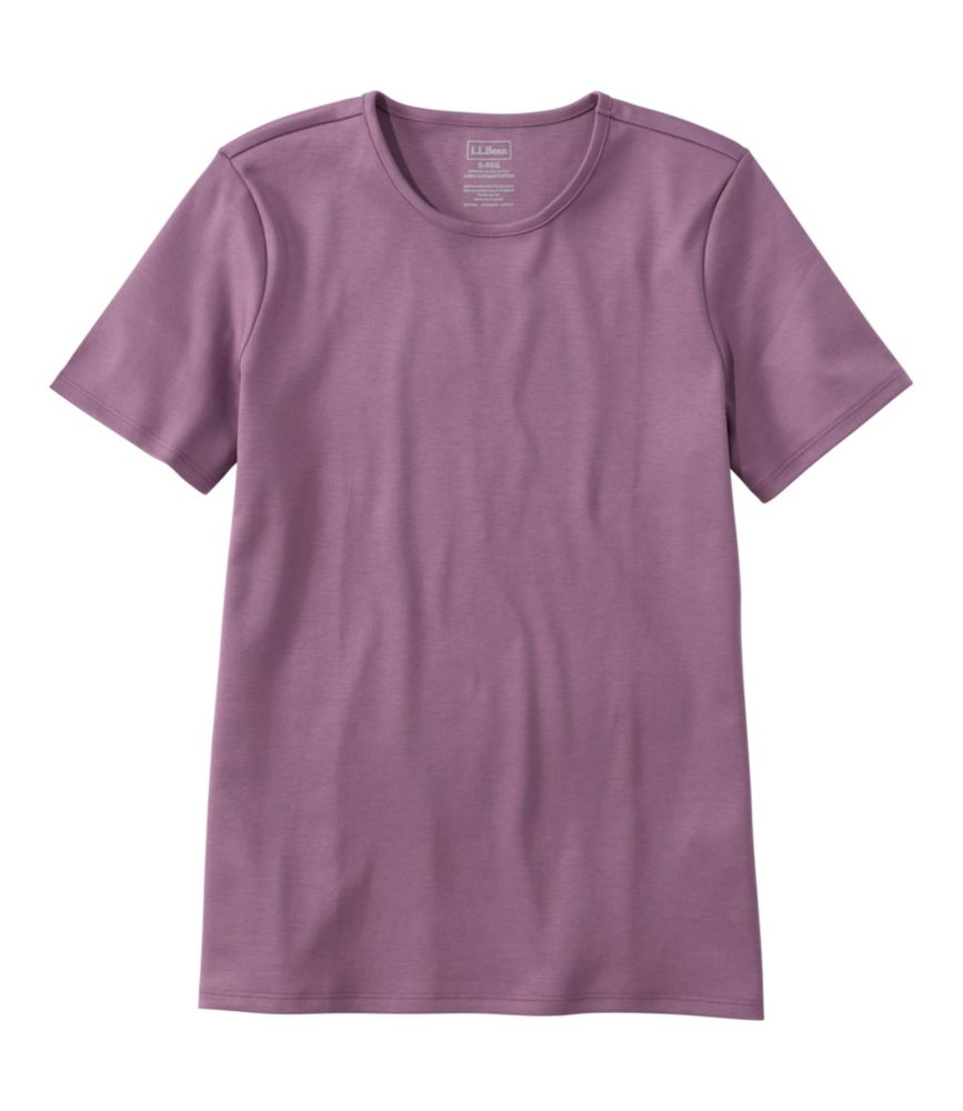 Women's Pima Cotton Tee, Short-Sleeve Crewneck