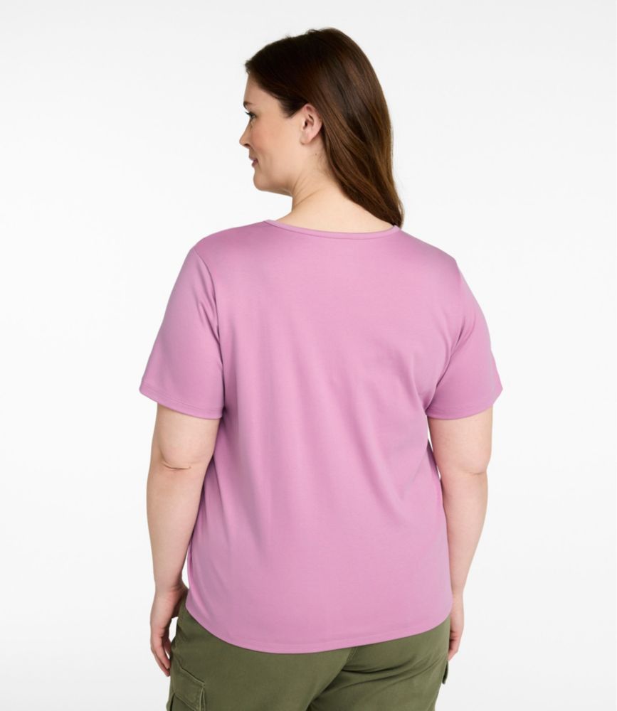 Women's Pima Cotton Tee, Short-Sleeve Crewneck