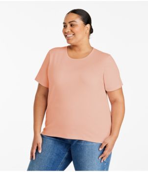 Women's Pima Cotton Tee, Short-Sleeve Crewneck