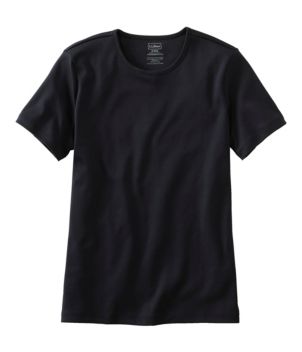 Women's Pima Cotton Tee, Short-Sleeve Crewneck