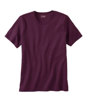 Women's Pima Cotton Tee, Short-Sleeve Crewneck