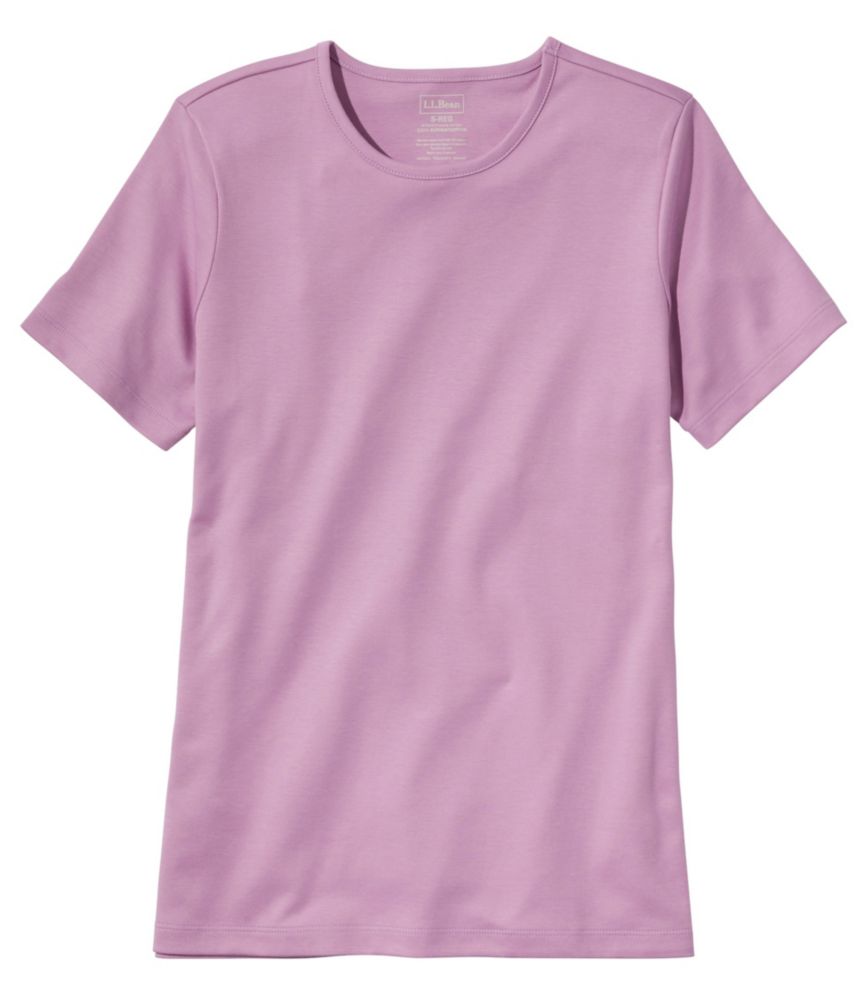 Women's Pima Cotton Tee, ShortSleeve Crewneck Shirts & Tops at L.L.Bean