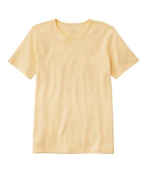 Women's Pima Cotton Tee, Short-Sleeve Crewneck