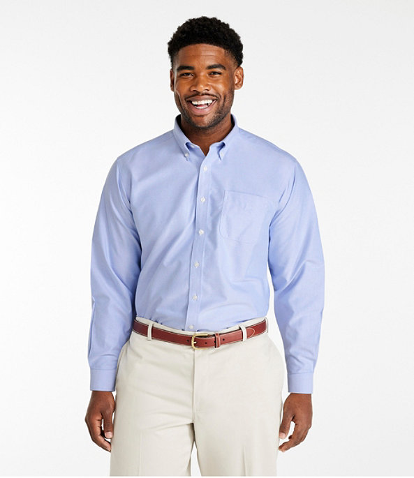 Men's Wrinkle-Resistant Classic Oxford Cloth Shirt, Neck Sizes