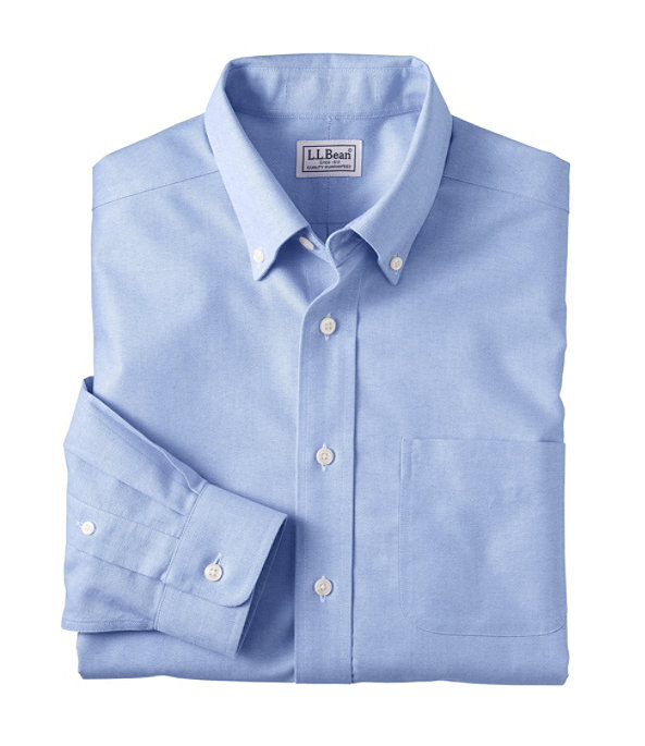 White Wrinkle Free Oxford Shirt