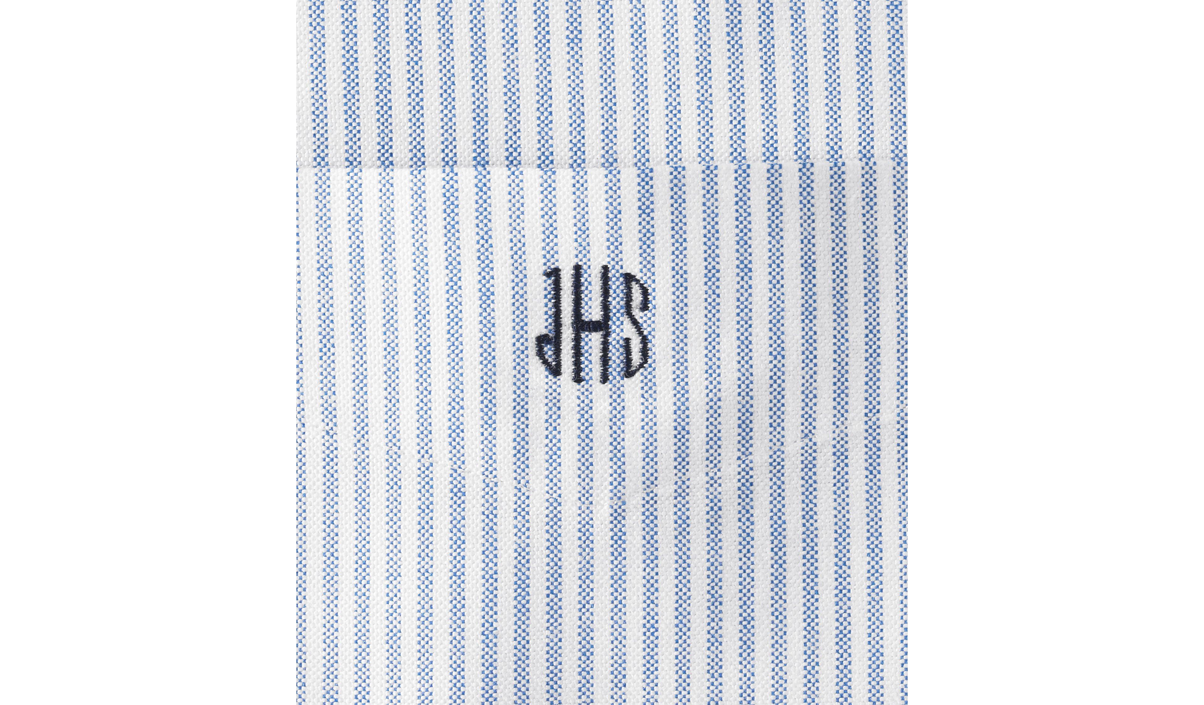 Men's Wrinkle-Free Classic Oxford Cloth Shirt, Traditional Fit University Stripe