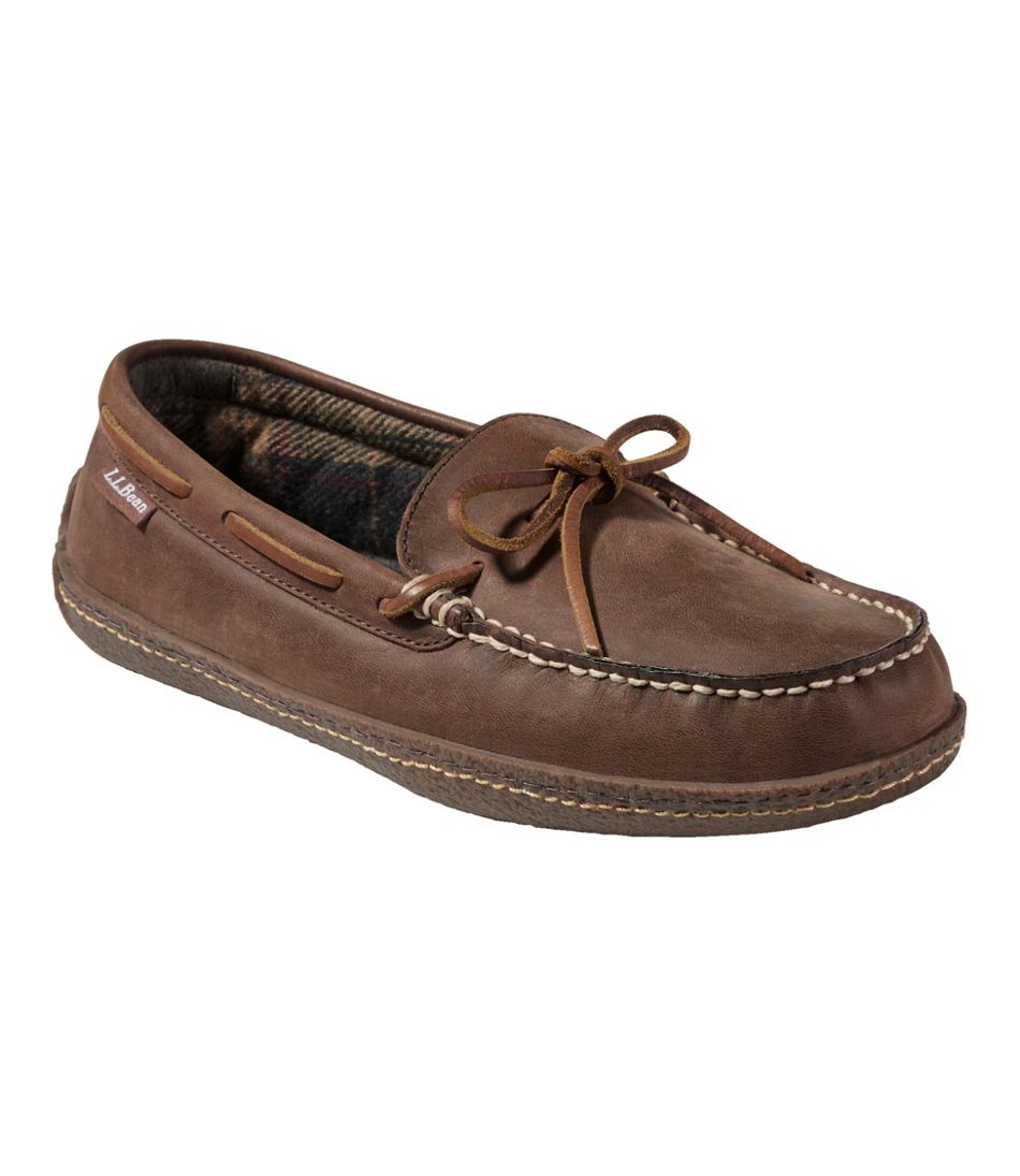 Men's Handsewn Slippers, Flannel-Lined | Slippers at L.L.Bean