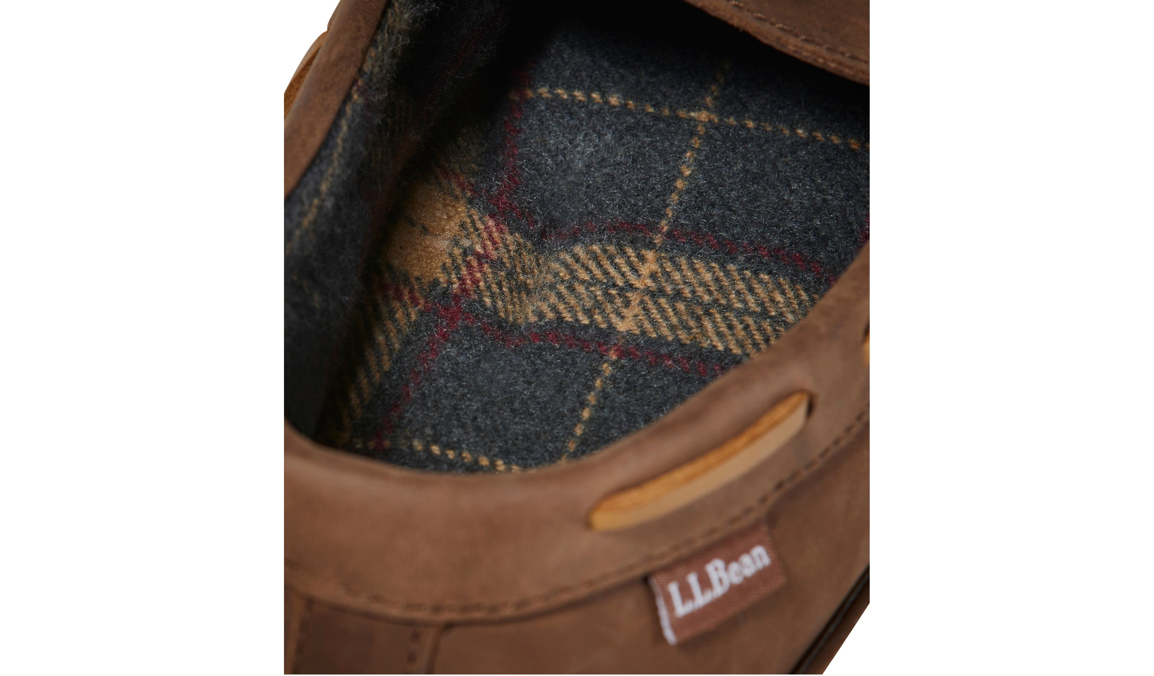 Men's Handsewn Slippers, Flannel-Lined