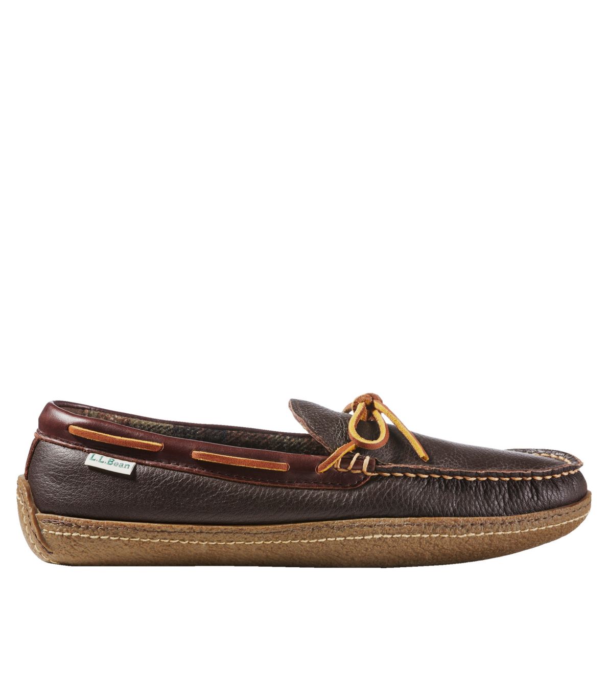 Men's Handsewn Slippers, FlannelLined at L.L. Bean