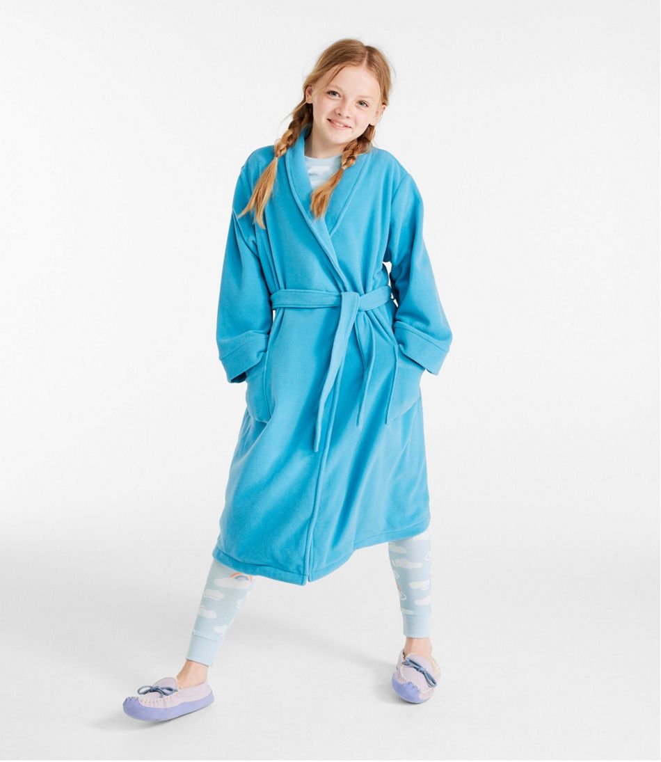 Girls Bathrobe Fashion Leopard Print Cotton Hooded Sleepwear Kids 