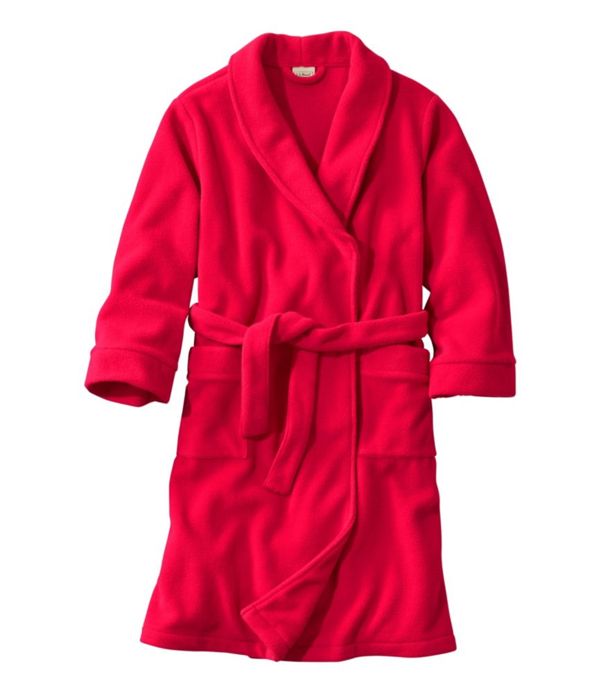 Kids' Fleece Robe, Apple Red, small image number 1