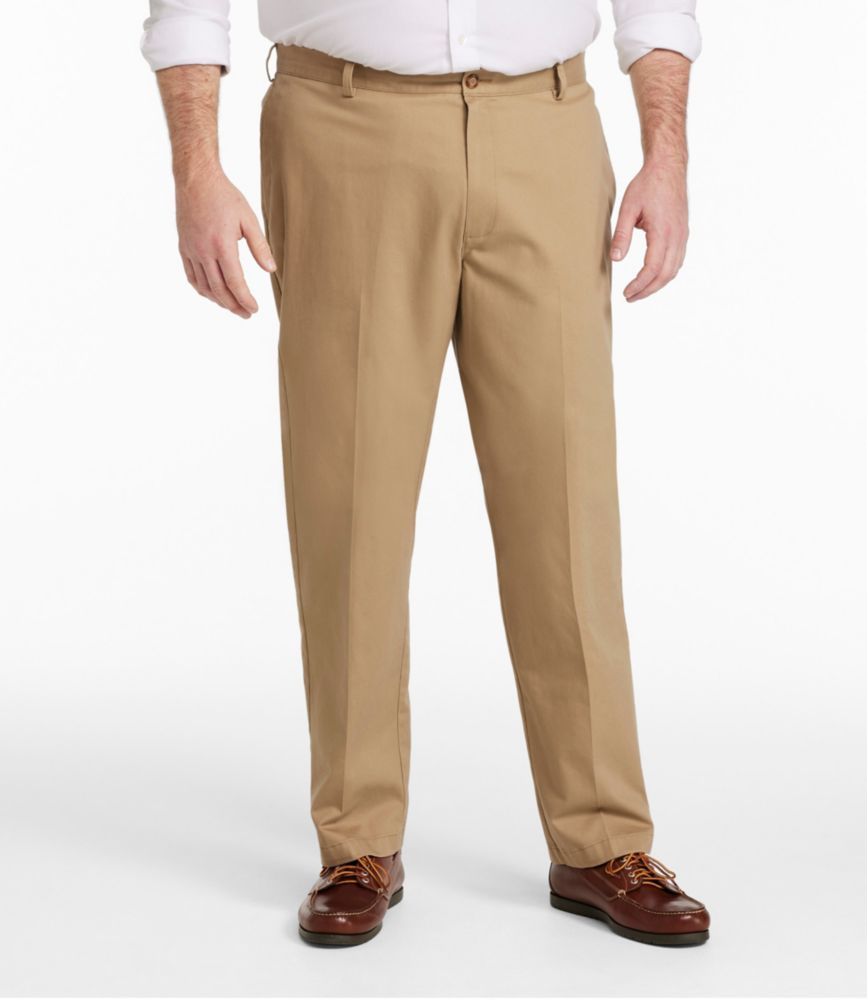 Men's Wrinkle-Free Double L® Chinos, Classic Fit, Plain Front, Carbon Navy, small image number 5