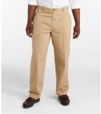 Men's Wrinkle-Free Double L Chinos, Natural Fit, Plain Front