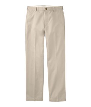 Men's Wrinkle-Free Double L Chinos, Natural Fit, Plain Front