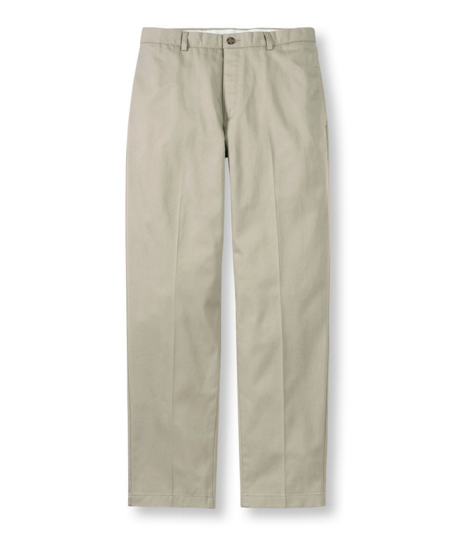 Men's Wrinkle-Free Double L Chinos, Natural Fit Plain Front
