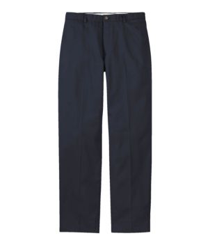 Men's Wrinkle-Free Double L Chinos, Natural Fit Plain Front