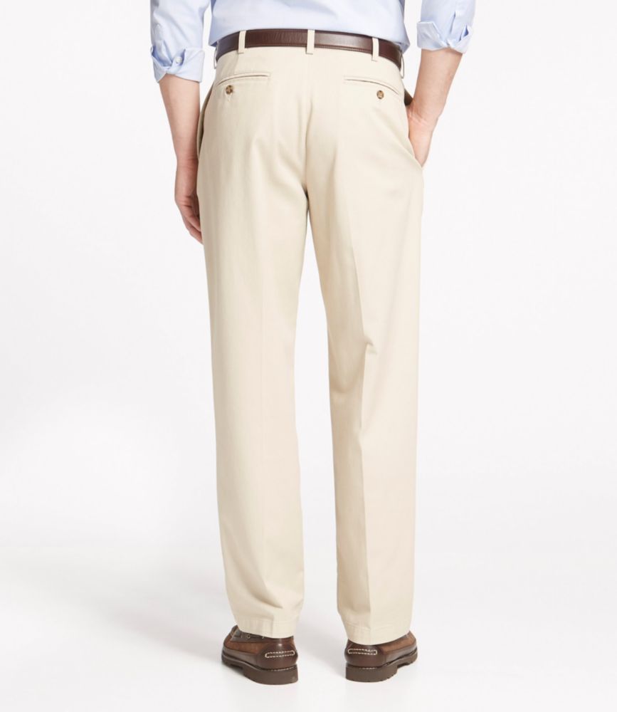Men's WrinkleFree Double L Chinos, Natural Fit Pleated Pants & Jeans