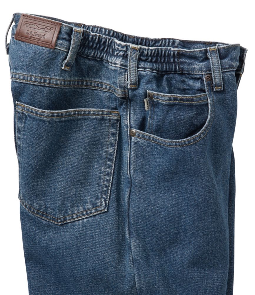 mens jeans with side elastic waist