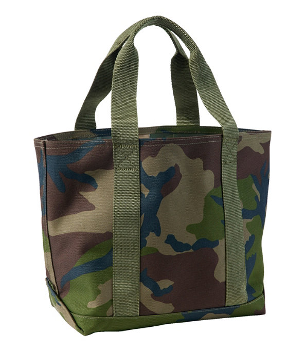 L.L.Bean Medium Hunter's Tote Handbags Gray Camo : One Size