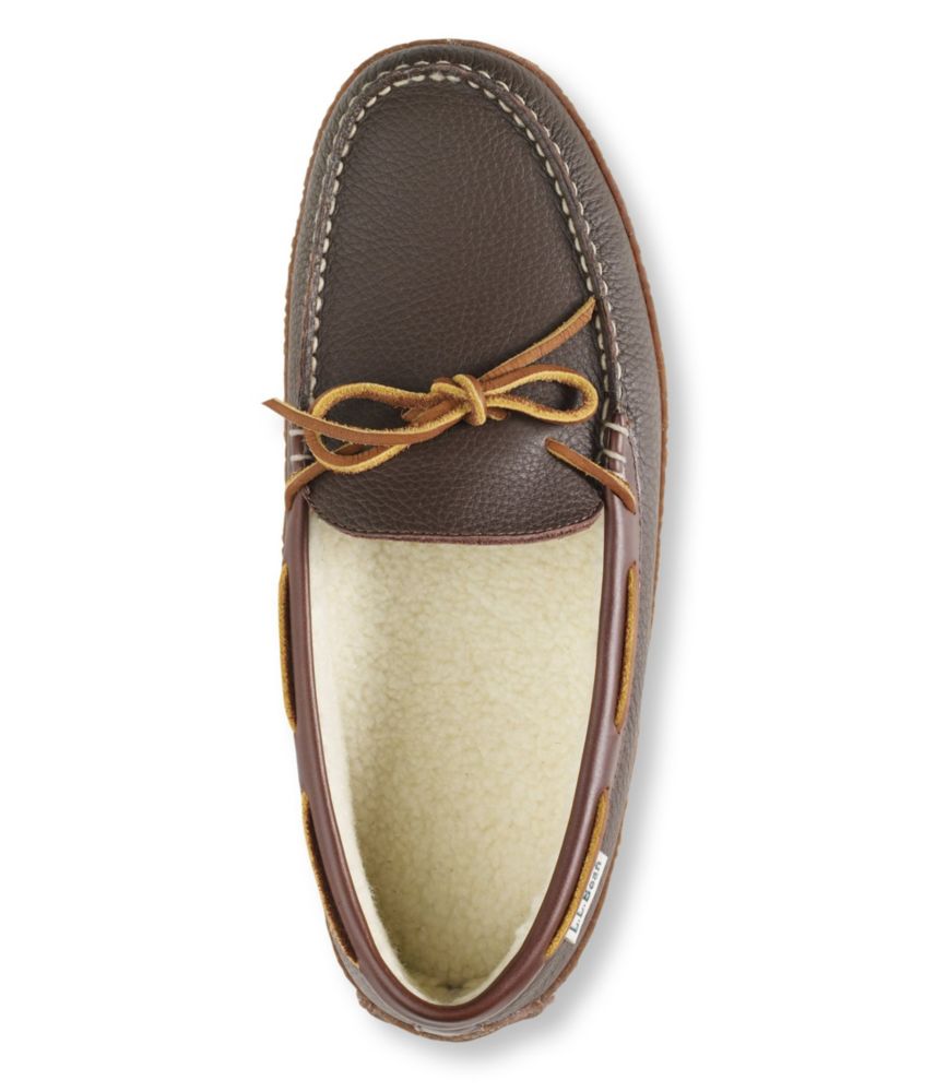 fleece lined moccasins mens