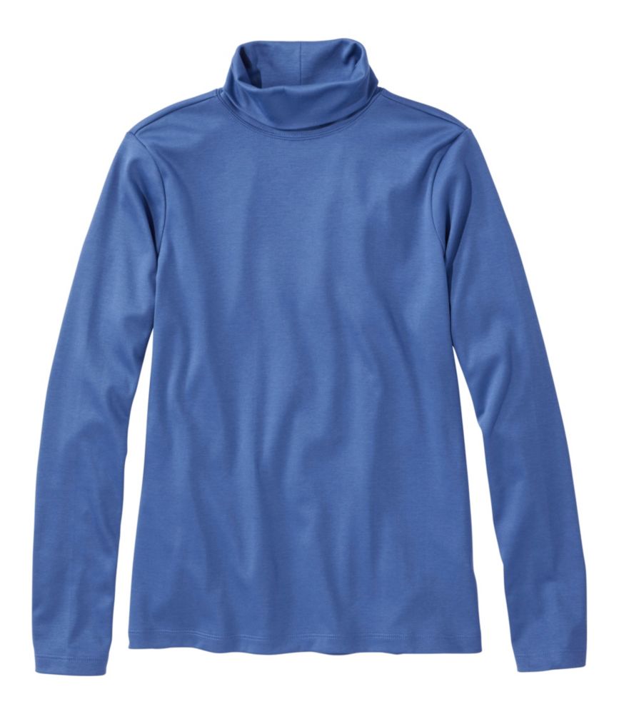 Women's Pima Cotton Turtleneck, Long-Sleeve