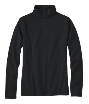 Women's Pima Cotton Turtleneck, Long-Sleeve