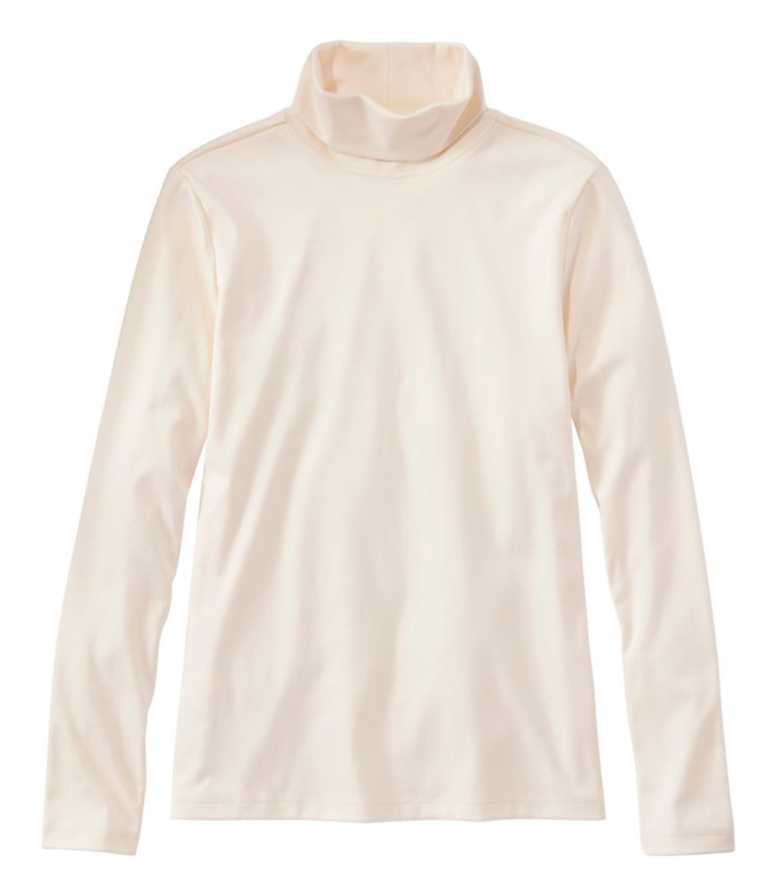 Women's Pima Cotton Turtleneck, Long-Sleeve