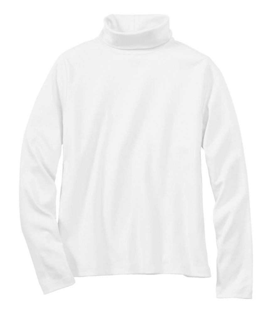 Women's Pima Cotton Turtleneck, Long-Sleeve