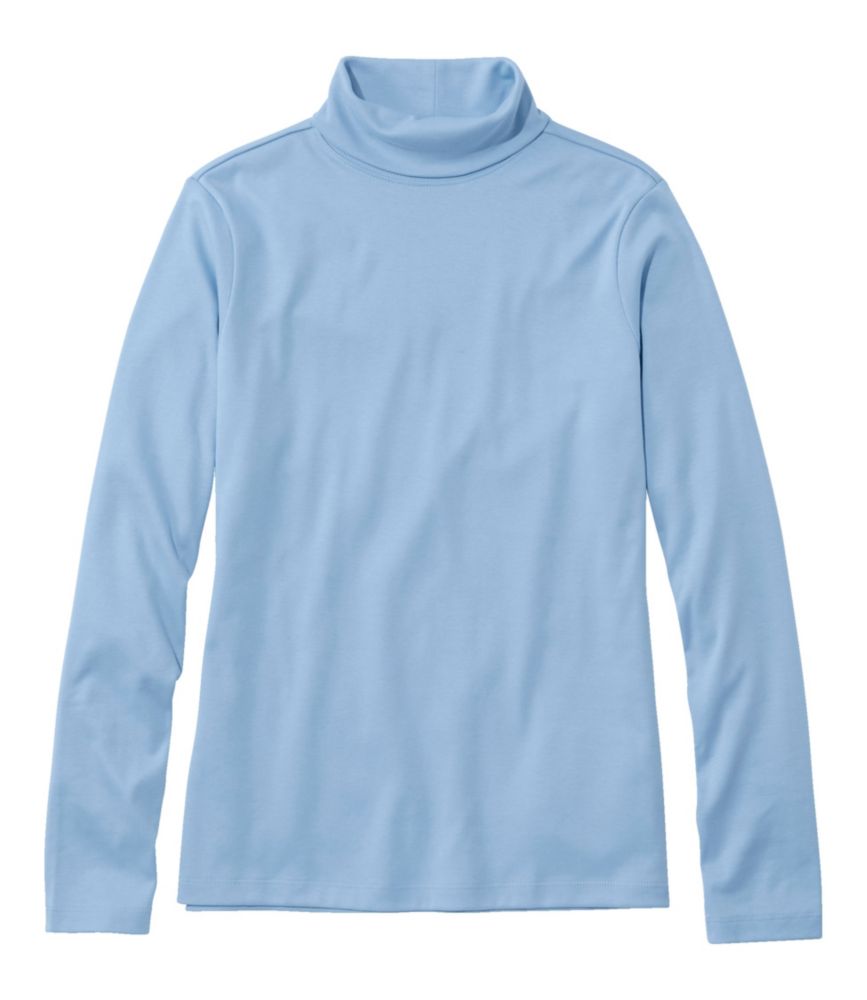 Women's Pima Cotton Turtleneck, Long-Sleeve