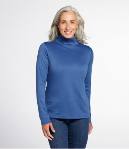 Women's Pima Cotton Turtleneck, Long-Sleeve | Free Shipping at L.L.Bean.