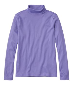 Women's Pima Cotton Turtleneck, Long-Sleeve