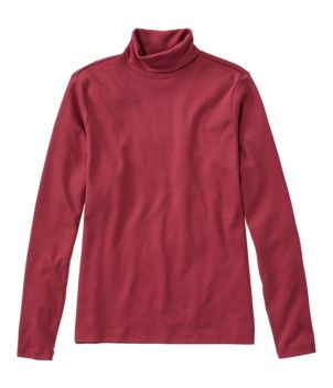 Women's Pima Cotton Turtleneck, Long-Sleeve