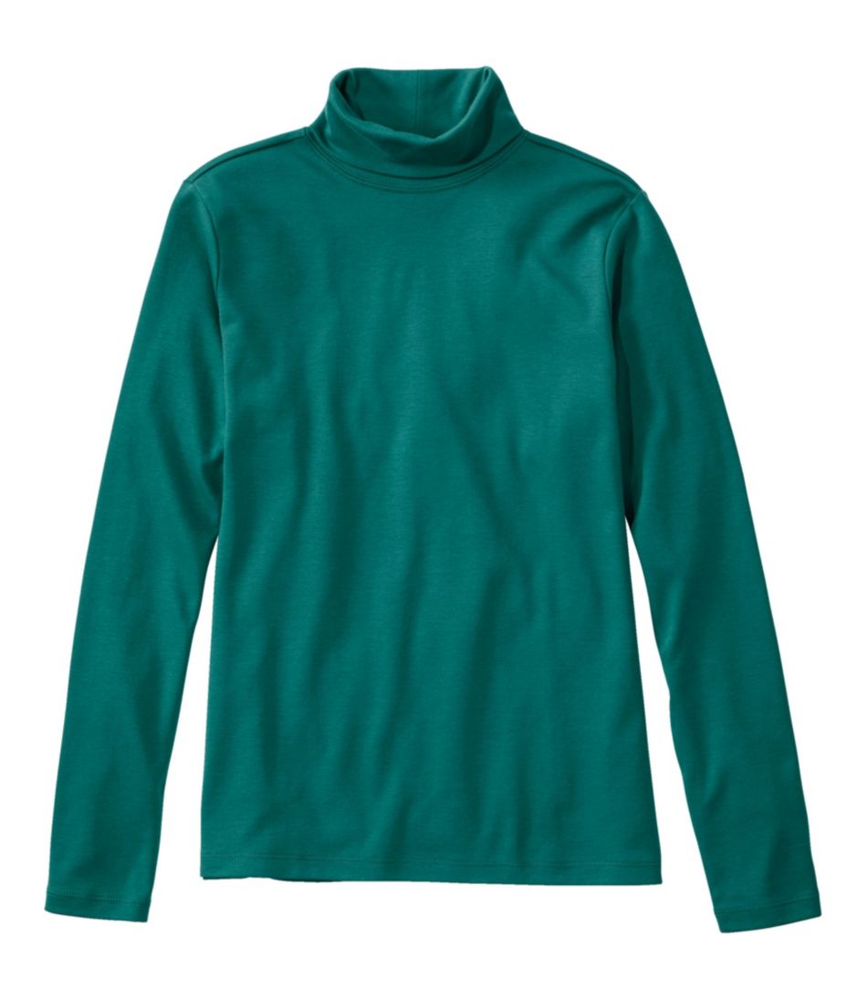 Women's Pima Cotton Turtleneck, Long-Sleeve | Shirts & Tops at L.L.Bean