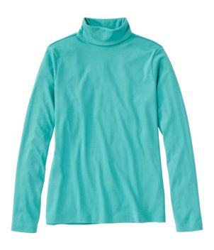 Women's Pima Cotton Turtleneck, Long-Sleeve