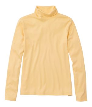 Women's Pima Cotton Turtleneck, Long-Sleeve