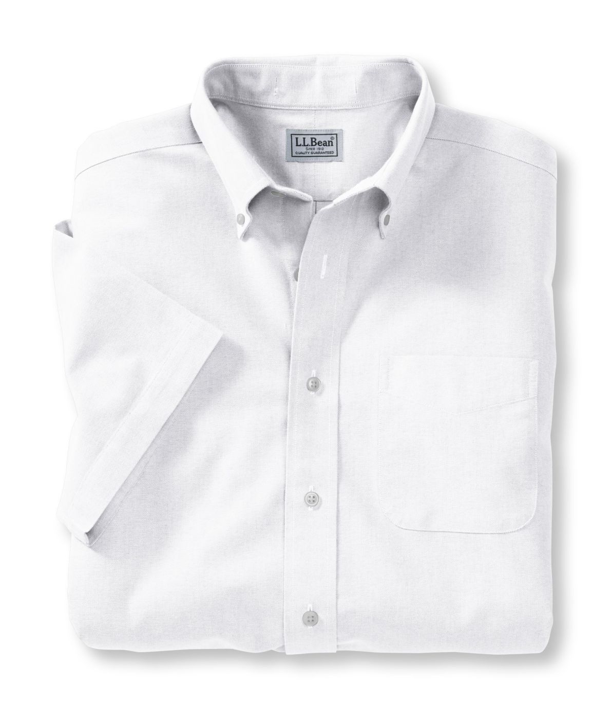 Men's Wrinkle-Free Classic Oxford Cloth Shirt, Traditional Fit Short-Sleeve