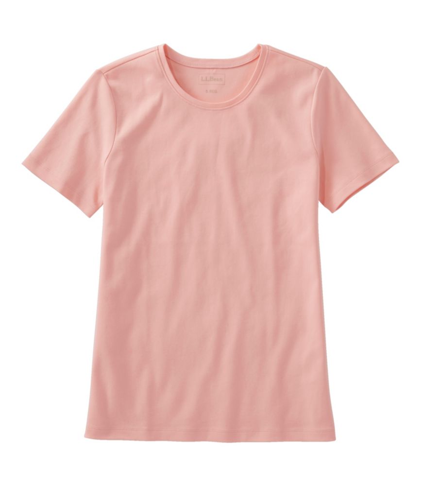 Women's L.L.Bean Tee, Short-Sleeve Crewneck, Creamy Apricot, small image number 1