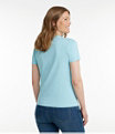 Women's L.L.Bean Tee, Short-Sleeve Crewneck, Alpine Blue, small image number 2