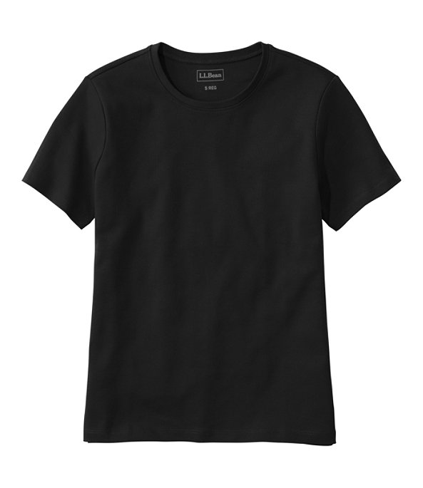 Interlock Crewneck Short Sleeve, Black, large image number 0