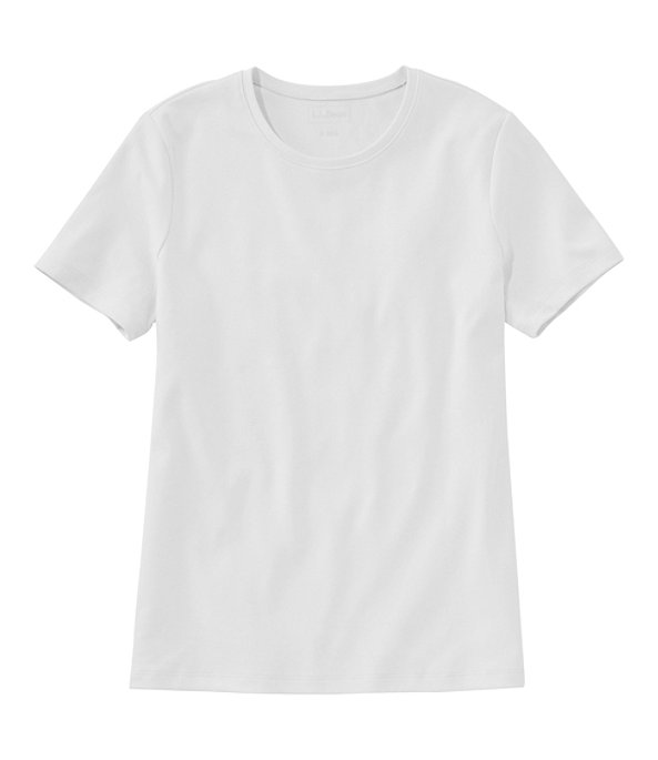 Women's L.L.Bean Tee, Short-Sleeve Crewneck, White, large image number 0