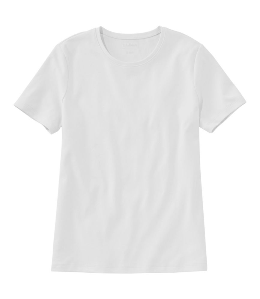 Women's L.L.Bean Tee, Short-Sleeve Crewneck, White, small image number 0