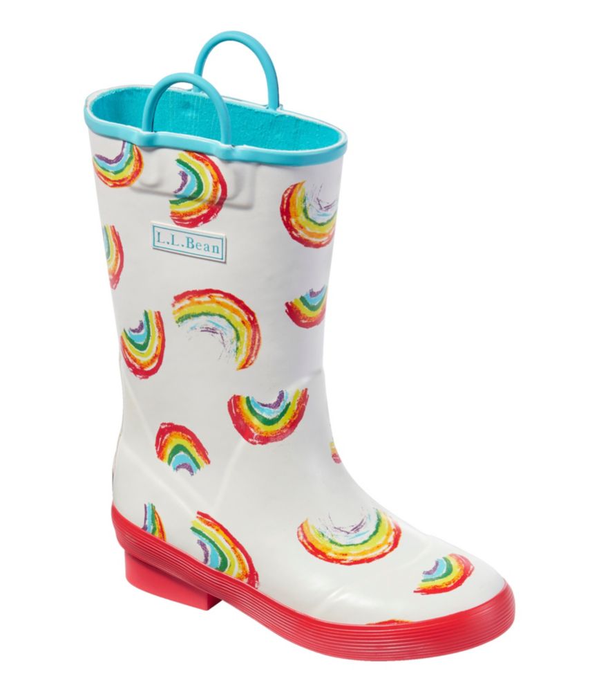 Kids' Puddle Stompers Rain Boots, Print, Teal Aqua Shapes, small image number 6