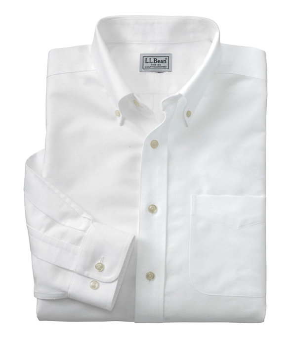 Wrinkle-Free Classic Oxford Cloth Shirt, White, largeimage number 0