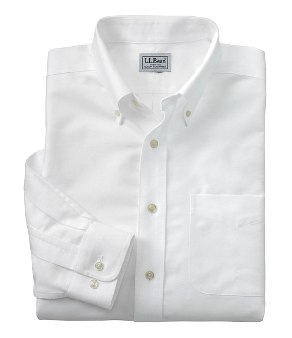 Wrinkle-Free Classic Oxford Cloth Shirt, White, large image number 0