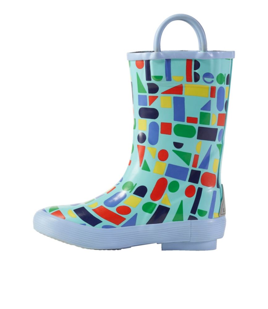 Toddlers' Puddle Stompers Rain Boots, Print, Deep Sapphire Shark Geo, small image number 3