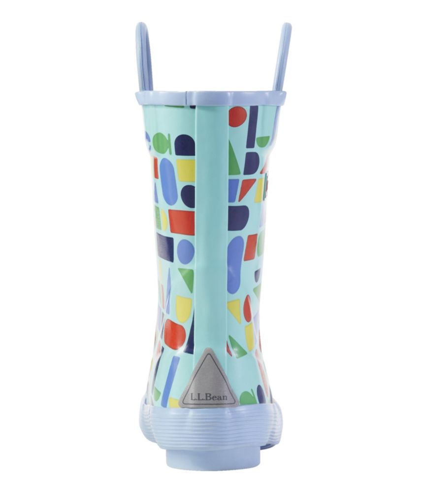 Toddlers' Puddle Stompers Rain Boots, Print, Teal Aqua Shapes, small image number 5