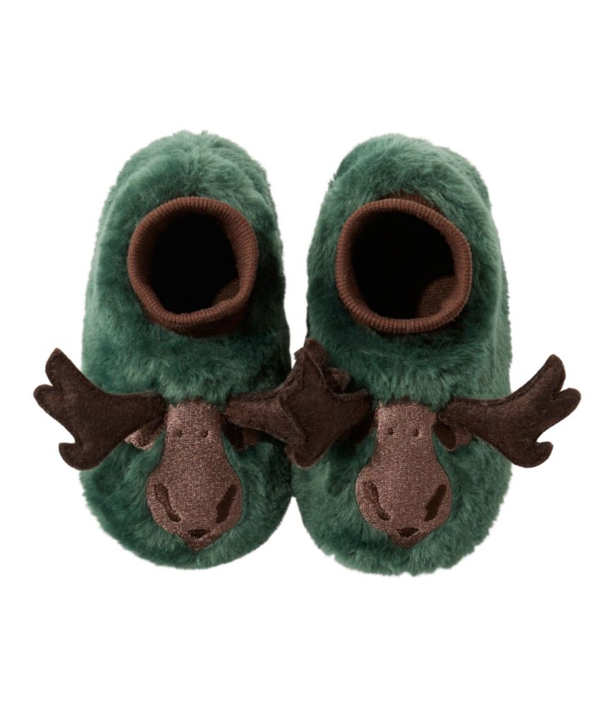 Toddlers' Animal Paws Slippers, Maine Moose, small image number 1